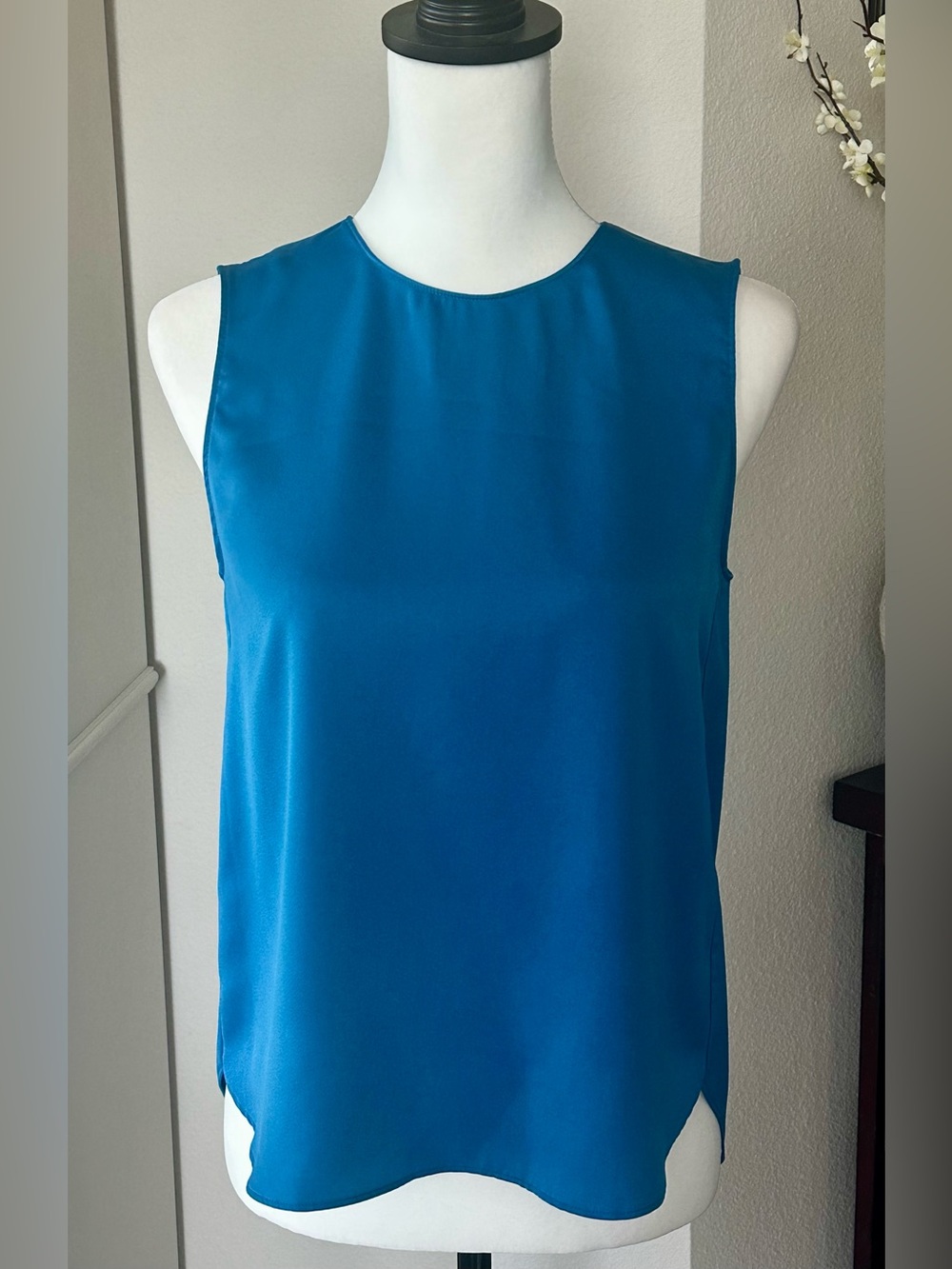 Banana Republic Teal Blue Shell Top Tank Size XS